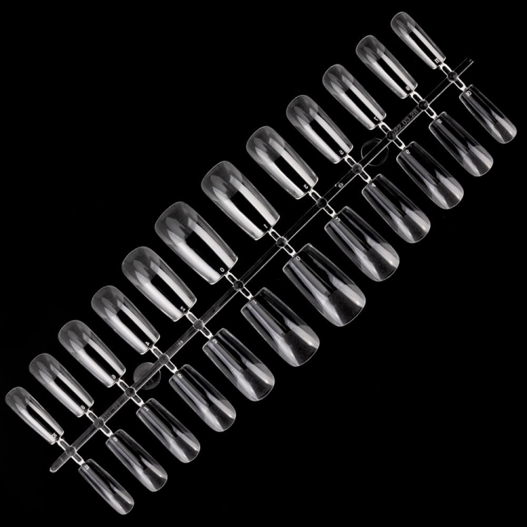Flexi Tips Molly Nails kwadrat 24 szt, tipsy do szybkiego przedłużania paznokci, tipsy MollyLac kwadrat, elastyczne tipsy do paznokci, ekspresowe tipsy do manicure