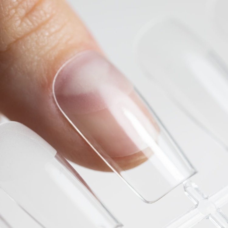 Flexi Tips Molly Nails kwadrat 24 szt, tipsy do szybkiego przedłużania paznokci, tipsy MollyLac kwadrat, elastyczne tipsy do paznokci, ekspresowe tipsy do manicure