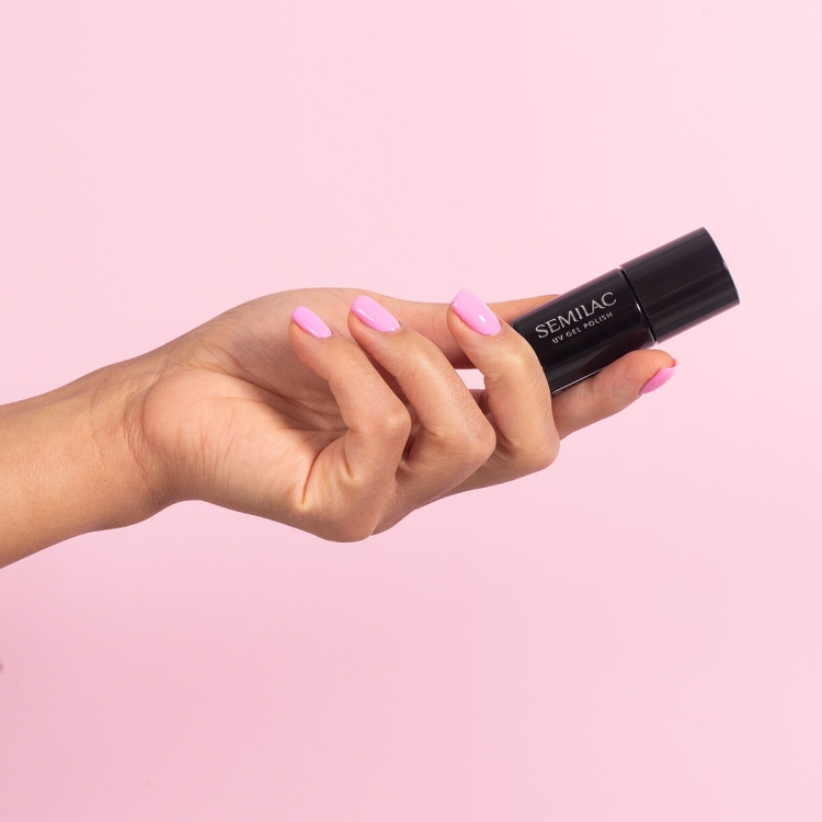 lakier hybrydowy Semilac Pink Blush 967, Semilac 967 lakier hybrydowy, profesjonalny lakier hybrydowy 7ml, kolorowy lakier hybrydowy, manicure hybrydowy kolor różowy