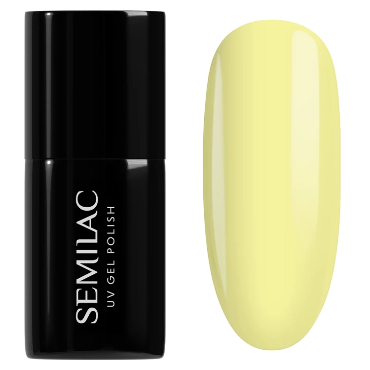 Semilac Limoncello 970 lakier hybrydowy, lakier hybrydowy Semilac 7ml, profesjonalny lakier do manicure, kolorowe lakiery hybrydowe Semilac