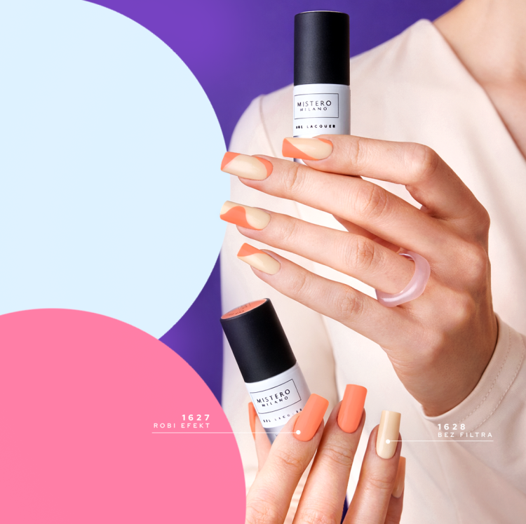 lakier hybrydowy Robi Efekt 7 ml Mistero Milano, profesjonalny lakier hybrydowy, lakier hybrydowy samopoziomujący, lakier hybrydowy intensywny kolor, manicure hybrydowy 7 ml