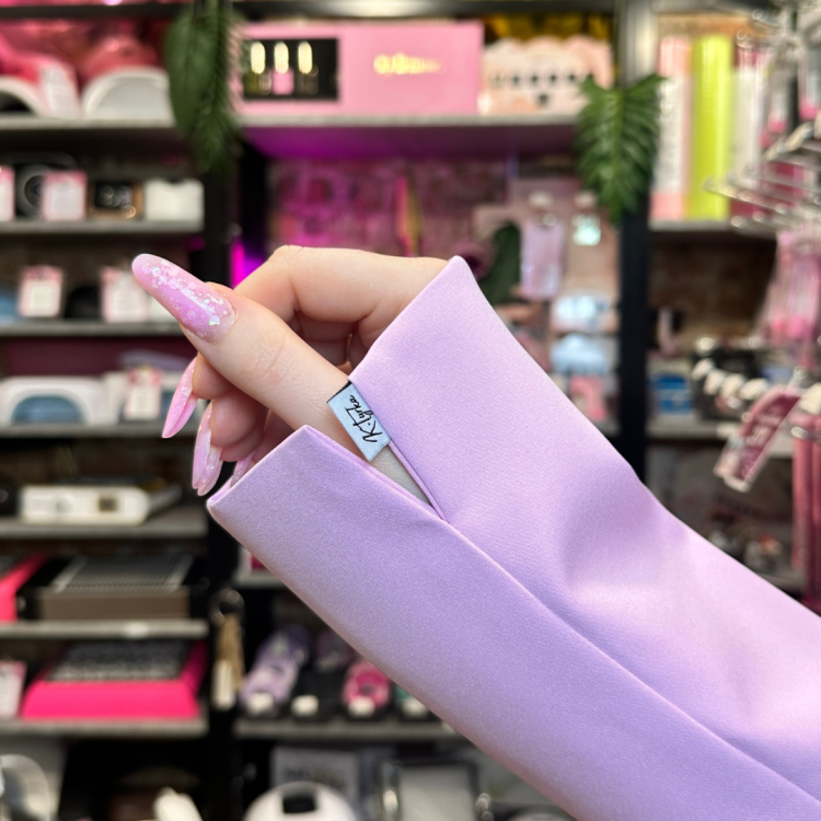 mankiet K Tyrka baby pink, pastelowy mankiet do zdjęć paznokci, akcesoria stylistki paznokci Polska premium, mankiet fotograficzny manicure, profesjonalne dodatki do zdjęć paznokci