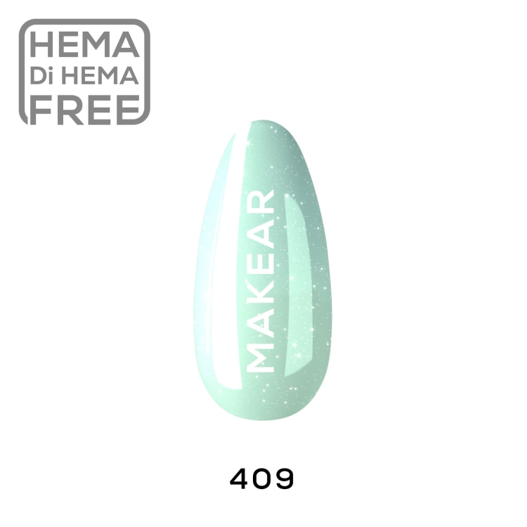 Makear 409 lakier hybrydowy, lakier hybrydowy 8 ml, profesjonalny manicure hybrydowy, lakier hybrydowy Makear