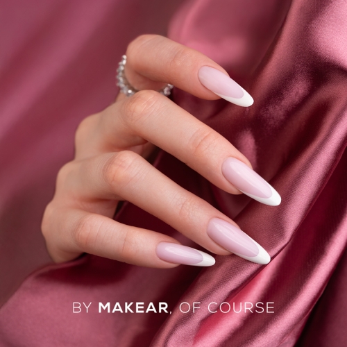 French Manicure Gel White Makear, żel do french manicure, Makear FG01, żel do precyzyjnych linii, żel do zdobień paznokci