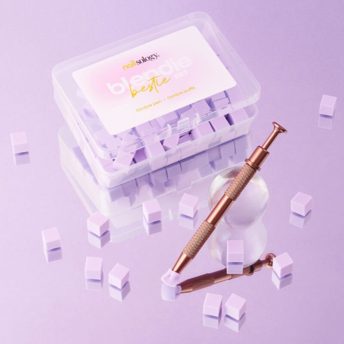 zestaw do ombre paznokci Clavier, Blendie Bestie Nailsology, ombre pen i gąbeczki, baby boomer manicure narzędzia, profesjonalne akcesoria do ombre