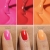 Semilac Neon Red 120, lakier klasyczny czerwony, neonowa czerwień paznokcie, lakier do paznokci Semilac 9 ml, intensywny czerwony manicure