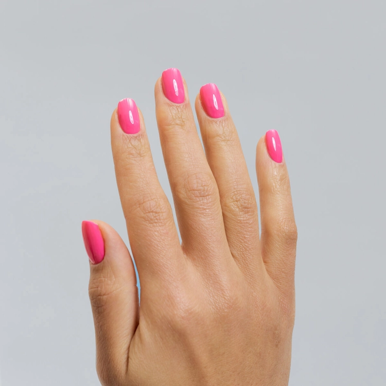 Semilac Neon Pink 119, lakier klasyczny różowy, neonowy róż paznokcie, lakier do paznokci Semilac 9 ml, intensywny róż manicure