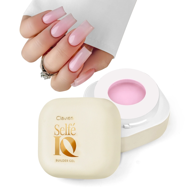 clavier Selfe IQ Gel Pinky Promise 03, Selfe IQ Pinky Promise 03, żel budujący różowy, żel budujący delikatny róż, samopoziomujący żel budujący różowy, żel budujący 50g różowy,