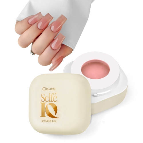 Clavier Selfe IQ Gel Bikini Body 04, żel budujący nude, żel budujący brzoskwiniowy beż, samopoziomujący żel budujący, żel do przedłużania paznokci, żel do nadbudowy paznokci, builder gel nude, natural look nails, żel budujący premium