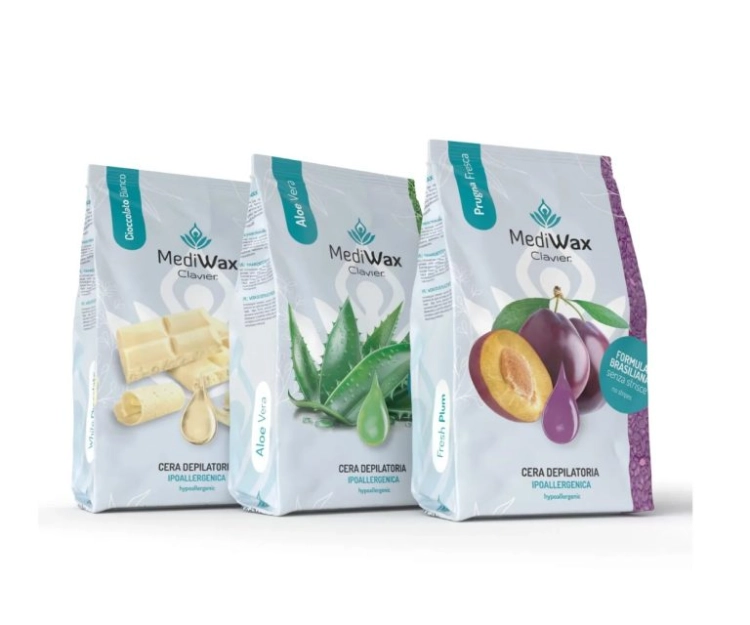wosk do depilacji Clavier MediWax Aloe Vera 1000g, profesjonalny wosk do depilacji salon kosmetyczny, wosk do depilacji duże opakowanie