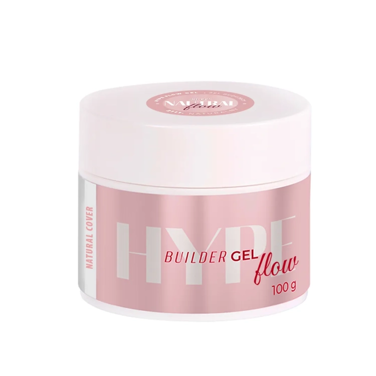 żel budujący Mistero Milano, Hype Gel Cover Natural 15g, żel cover do paznokci, żel samopoziomujący do przedłużania, żel bez HEMA do paznokci, profesjonalny żel budujący UV LED