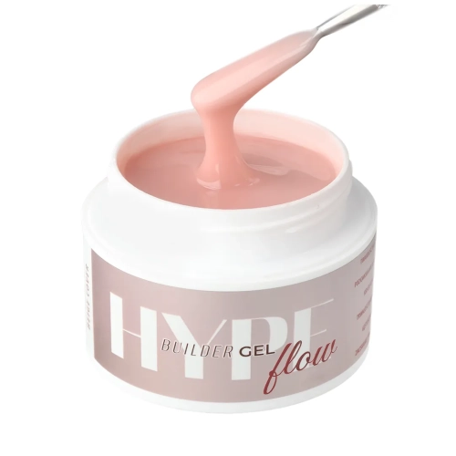 żel budujący Mistero Milano beige, Hype Gel Cover Beige 15g, beżowy żel cover do paznokci, żel samopoziomujący do przedłużania, żel bez HEMA do stylizacji paznokci, profesjonalny żel UV LED