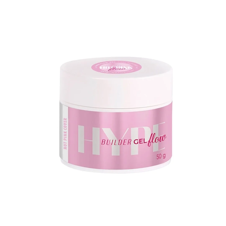 żel budujący Mistero Milano hot pink, Hype Gel Cover Hot Pink 15g, różowy żel cover do paznokci, żel samopoziomujący do przedłużania, żel bez HEMA do stylizacji paznokci, profesjonalny żel UV LED