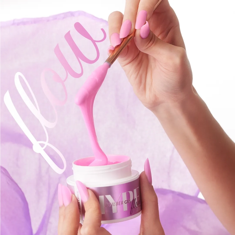 żel budujący Mistero Milano hot pink, Hype Gel Cover Hot Pink 15g, różowy żel cover do paznokci, żel samopoziomujący do przedłużania, żel bez HEMA do stylizacji paznokci, profesjonalny żel UV LED