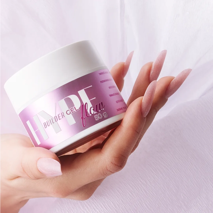 żel budujący Mistero Milano sparkle, Hype Flow Gel Rosy Sparkle 15g, żel reflective do paznokci, żel z drobinkami UV LED, żel samopoziomujący do przedłużania, żel bez HEMA