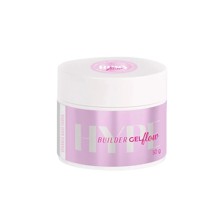 żel budujący Mistero Milano sparkle, Hype Flow Gel Rosy Sparkle 15g, żel reflective do paznokci, żel z drobinkami UV LED, żel samopoziomujący do przedłużania, żel bez HEMA