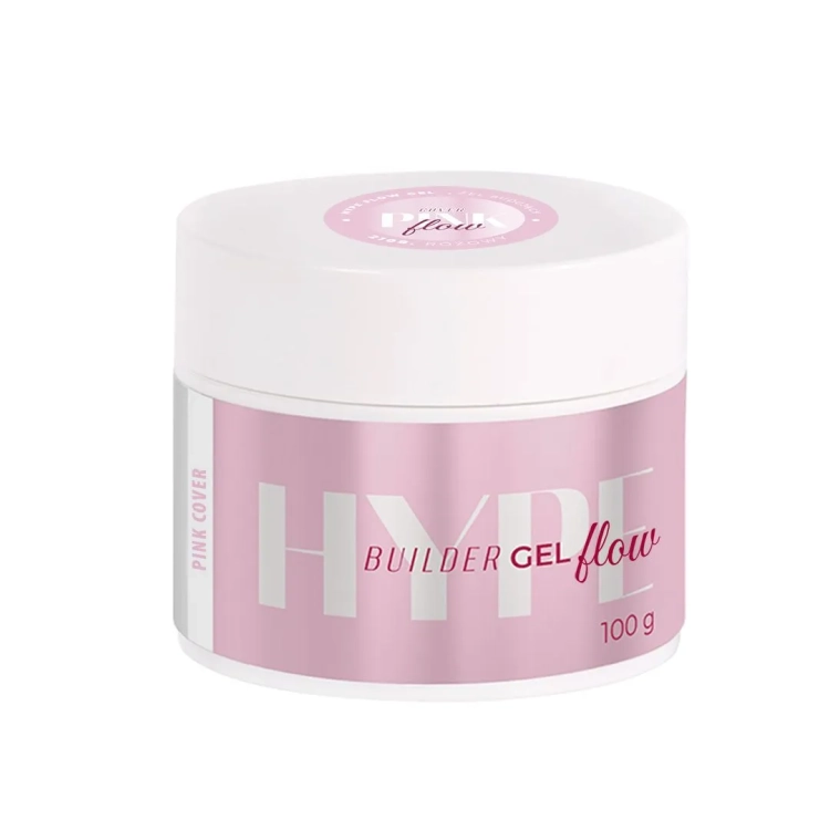 żel budujący cover pink Mistero Milano 50g, hype flow gel cover pink, żel do przedłużania paznokci profesjonalny, żel samopoziomujący do paznokci, żel do rekonstrukcji paznokci cover, różowy żel budujący