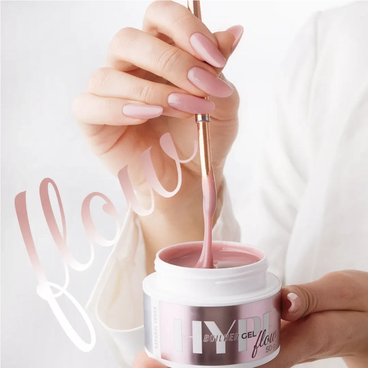 żel budujący Mistero Milano, Hype Gel Cover Natural 15g, żel cover do paznokci, żel samopoziomujący do przedłużania, żel bez HEMA do paznokci, profesjonalny żel budujący UV LED