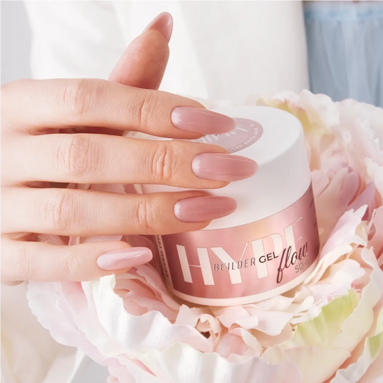 żel budujący Mistero Milano, Hype Gel Cover Natural 15g, żel cover do paznokci, żel samopoziomujący do przedłużania, żel bez HEMA do paznokci, profesjonalny żel budujący UV LED