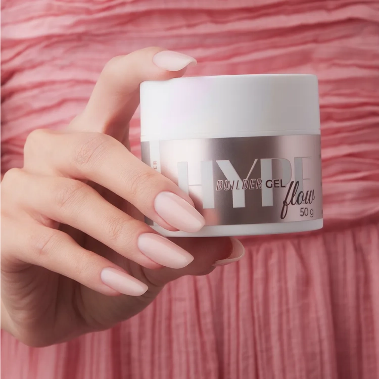 żel budujący Mistero Milano beige, Hype Gel Cover Beige 15g, beżowy żel cover do paznokci, żel samopoziomujący do przedłużania, żel bez HEMA do stylizacji paznokci, profesjonalny żel UV LED