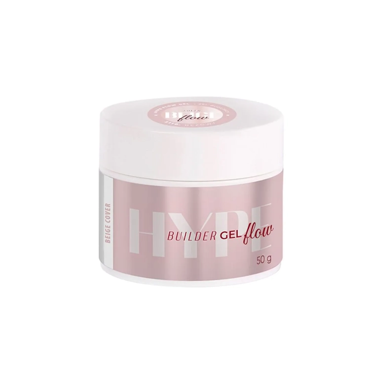 żel budujący Mistero Milano beige, Hype Gel Cover Beige 15g, beżowy żel cover do paznokci, żel samopoziomujący do przedłużania, żel bez HEMA do stylizacji paznokci, profesjonalny żel UV LED