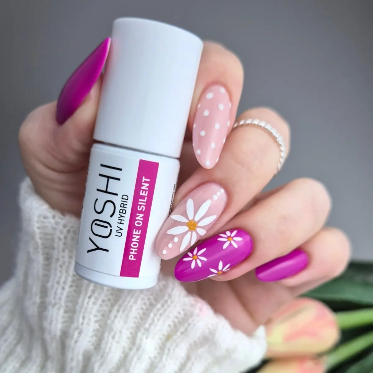 Yoshi Phone On Silent, lakier hybrydowy Yoshi 6 ml, lakier hybrydowy UV LED, profesjonalny lakier hybrydowy Yoshi