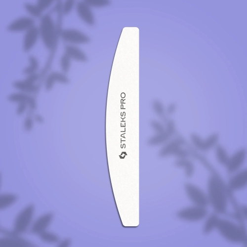 staleks polerka półksiężyc 100 180, buffer 100/180, polerka do paznokci, przygotowanie płytki paznokcia manicure, polerka do hybrydy i żelu staleks, akcesoria do manicure profesjonalne staleks