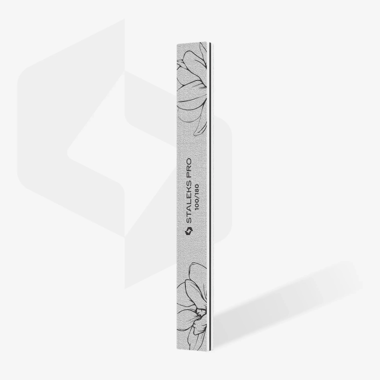 pilnik mineralny prosty 100/180 staleks, pilnik do paznokci naturalnych, pilnik do manicure, pilnik jednorazowy 100/180, pilnik do opracowania żelu i hybrydy staleks expert
