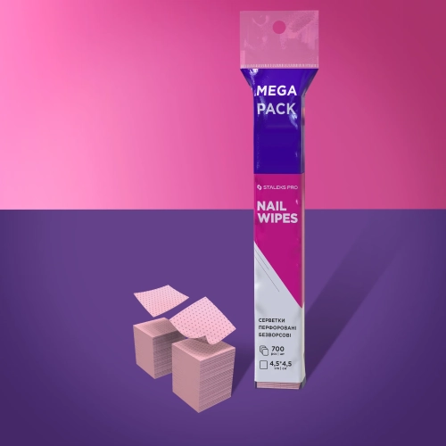 waciki bezpyłowe Staleks Expert 700 szt, perforowane waciki do paznokci, waciki do manicure i pedicure bezpyłowe, waciki do odtłuszczania paznokci, waciki do usuwania warstwy dyspersyjnej, profesjonalne waciki do salonu kosmetycznego