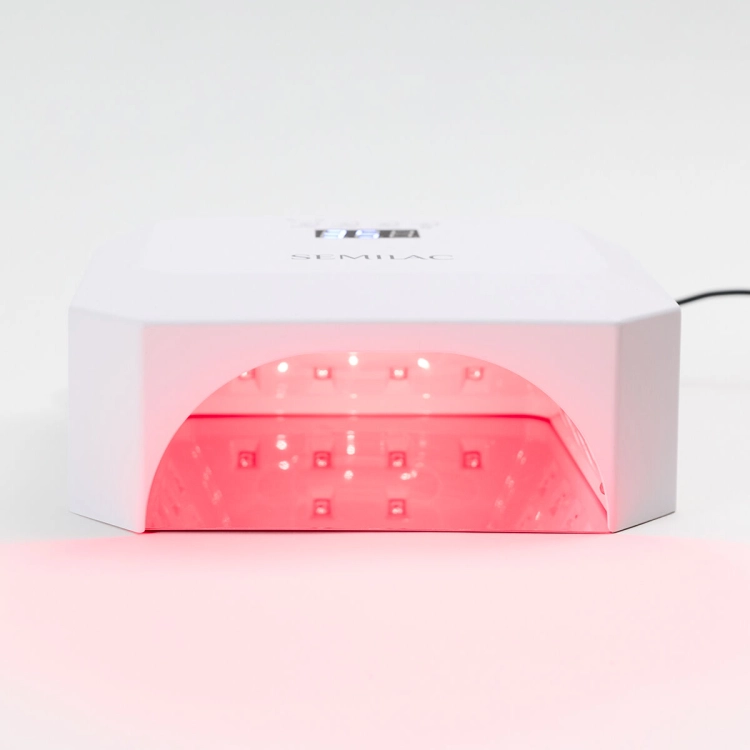 lampa UV LED Semilac 24/48W, lampa do hybryd profesjonalna, lampa do żelu Semilac, Multi LED Red Light System, lampa do paznokci salonowa