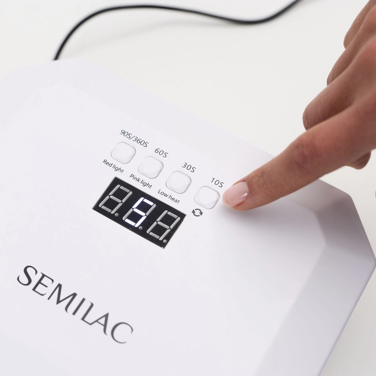 lampa UV LED Semilac 24/48W, lampa do hybryd profesjonalna, lampa do żelu Semilac, Multi LED Red Light System, lampa do paznokci salonowa