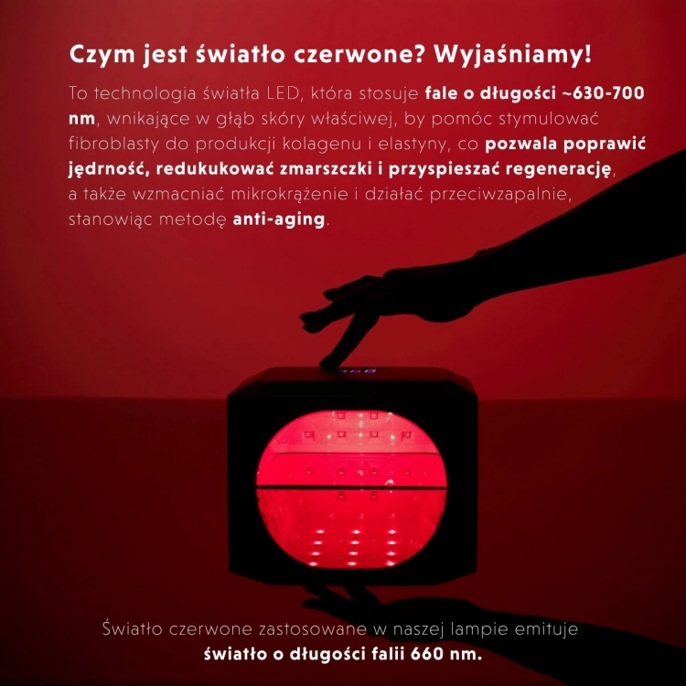 lampa UV LED Semilac 24/48W, lampa do hybryd profesjonalna, lampa do żelu Semilac, Multi LED Red Light System, lampa do paznokci salonowa