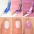 Semilac 987 Cream Pink Glow, mleczny róż hybryda glow, półtransparentny lakier hybrydowy Semilac, glow nails lakier, efekt opalizacji paznokcie