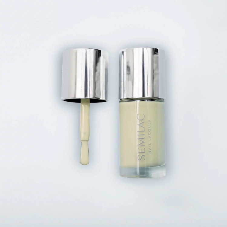 Semilac Butter Yellow 9 ml, pastelowy żółty lakier Semilac, lakier klasyczny bez lampy, szybkoschnący lakier do paznokci, profesjonalny manicure klasyczny Semilac