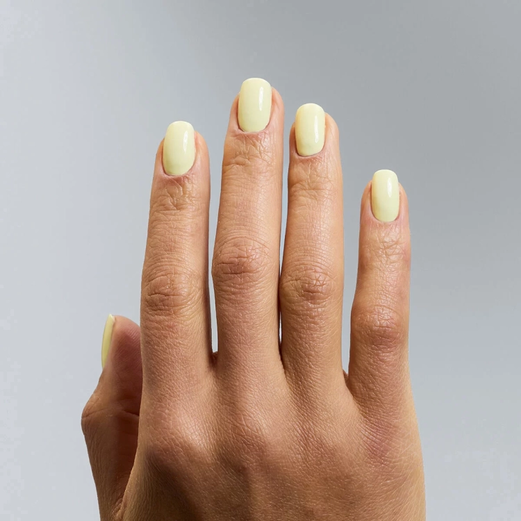 Semilac Butter Yellow 9 ml, pastelowy żółty lakier Semilac, lakier klasyczny bez lampy, szybkoschnący lakier do paznokci, profesjonalny manicure klasyczny Semilac