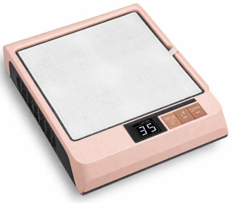Pochłaniacz pyłu Clavier V8400 Powder Pink 20W do manicure i pedicure, profesjonalny pochłaniacz pyłu do hybryd, urządzenie do salonu kosmetycznego, pochłaniacz pyłu do stylizacji paznokci