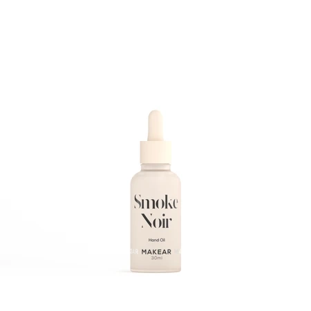 oliwka do skórek Smoke Noir Makear, perfumowana oliwka do paznokci, oliwka do skórek, pielęgnacja skórek Makear, oliwka do paznokci z witaminą E, regeneracja skórek wokół paznokci