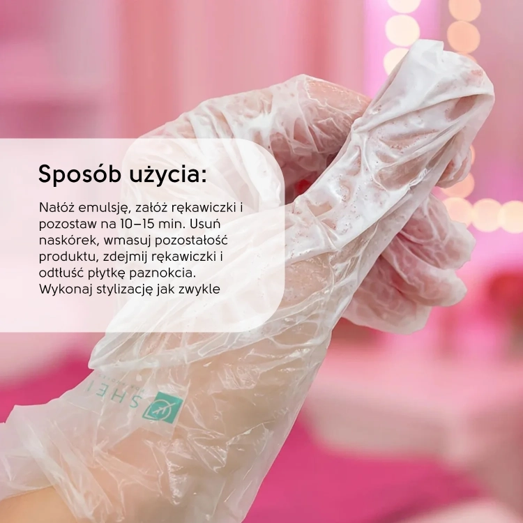 rękawiczki do manicure shelly 25 szt, manicure bez moczenia, profesjonalny manicure spa, rękawiczki z keratyną i kolagenem, manicure bez wody, pielęgnacja dłoni salon beauty