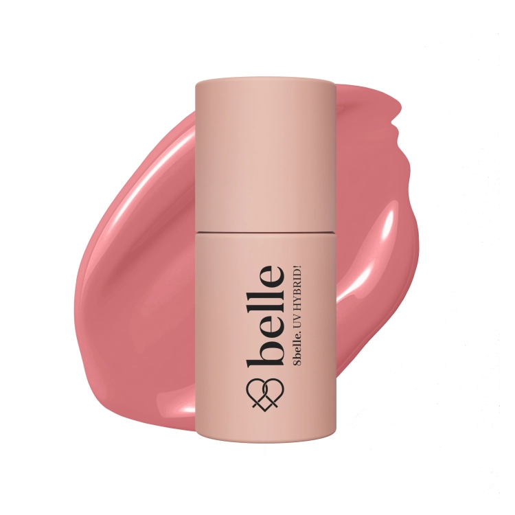 8belle Hybrid Gel Polish 018 Mauve Beauty, 8belle 018, mauve beauty lakier hybrydowy, przygaszony różowo fioletowy lakier hybrydowy
