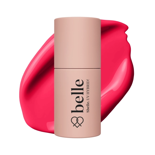 8belle Hybrid Gel Polish 026 Flamingo, 8belle 026, flamingo paznokcie, róż koralowy lakier hybrydowy, żywy róż hybryda