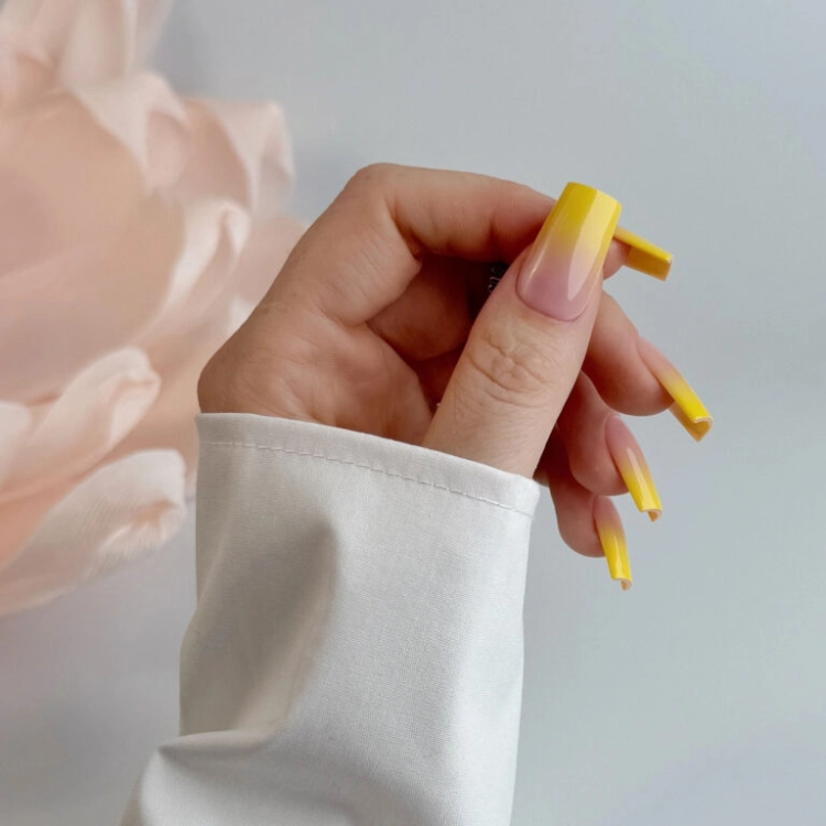 Baby Boomer Paint Żel 3w1 Nailsology Clavier R06 Lemon, żel do ombre paznokci, pastelowy baby boomer, limonkowe ombre paznokcie