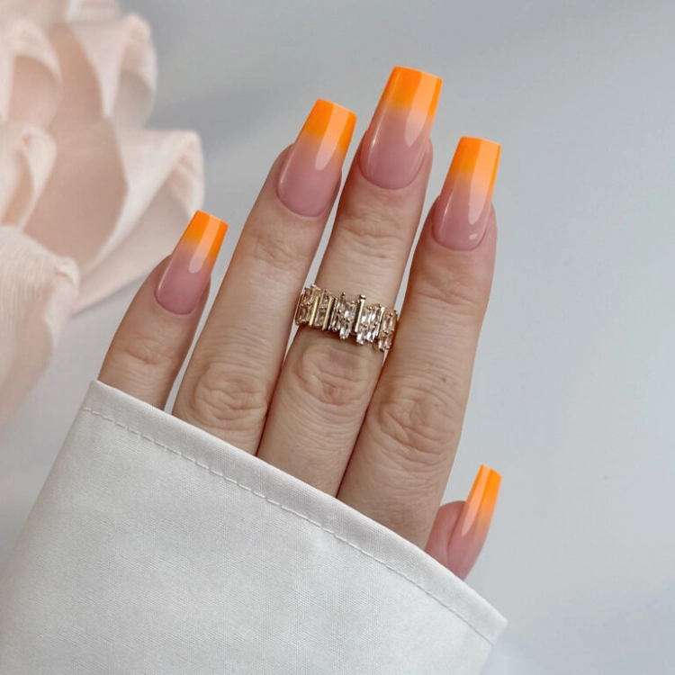 Baby Boomer Żel 3w1 Nailsology Clavier R05 Mandarin, żel do ombre paznokci, pomarańczowy baby boomer, profesjonalny żel do paznokci