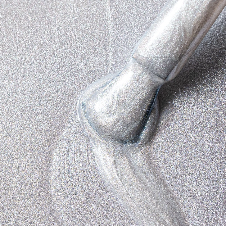 elarto lacogel silver pearlfection nr 970, srebrny lakier hybrydowy, perłowy lakier hybrydowy, pearlfection elarto, lakier opalizujący, srebrzysta opalizacja, manicure perłowy