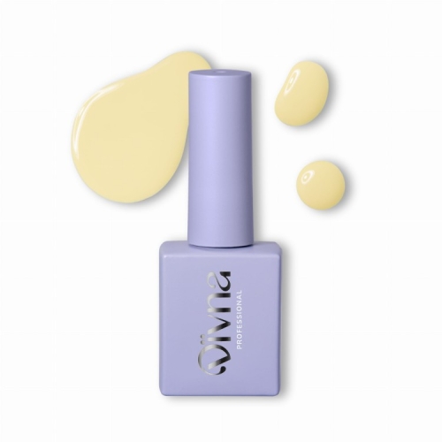 DIVNA The Yellow 01 7 ml, Summer Sorbet 2025, żółty lakier hybrydowy DIVNA, profesjonalny lakier hybrydowy, HEMA FREE, lakier hybrydowy UV LED, trwały manicure hybrydowy, lakier hybrydowy 7 ml.