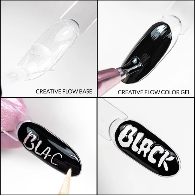 creative flow base molly nails, water drop nails, blooming efekt paznokci, baza do zdobień paznokci, modne paznokcie 2026, efekt kropli paznokcie, melted nails, bubble nails