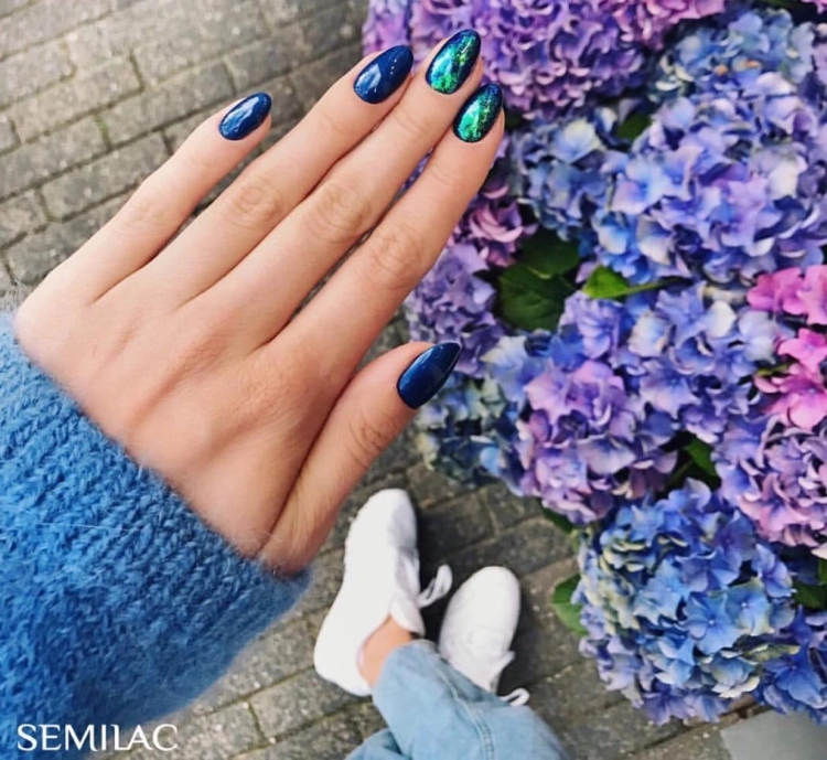 Semilac Flash Galaxy Green&amp;Purple 664