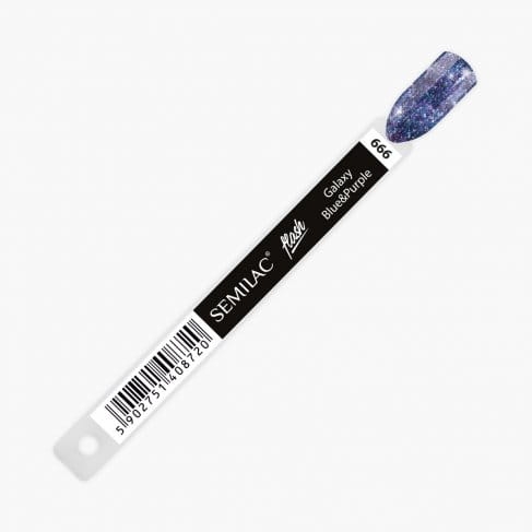 Semilac Flash Galaxy Blue&amp;Purple 666