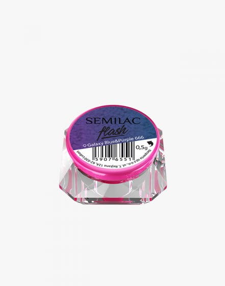 Semilac Flash Galaxy Blue&amp;Purple 666