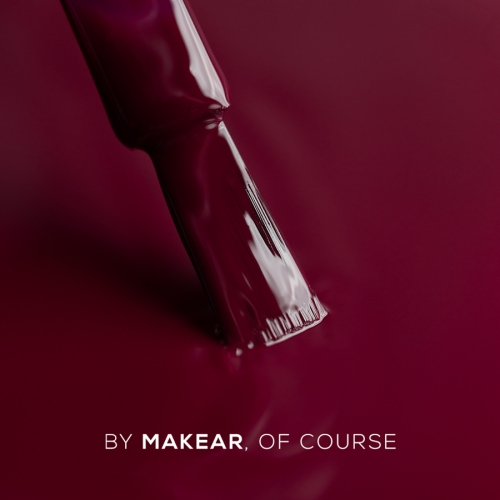 Makear 960 głębokie bordo — lakier hybrydowy 8 ml, kolor na pędzelku