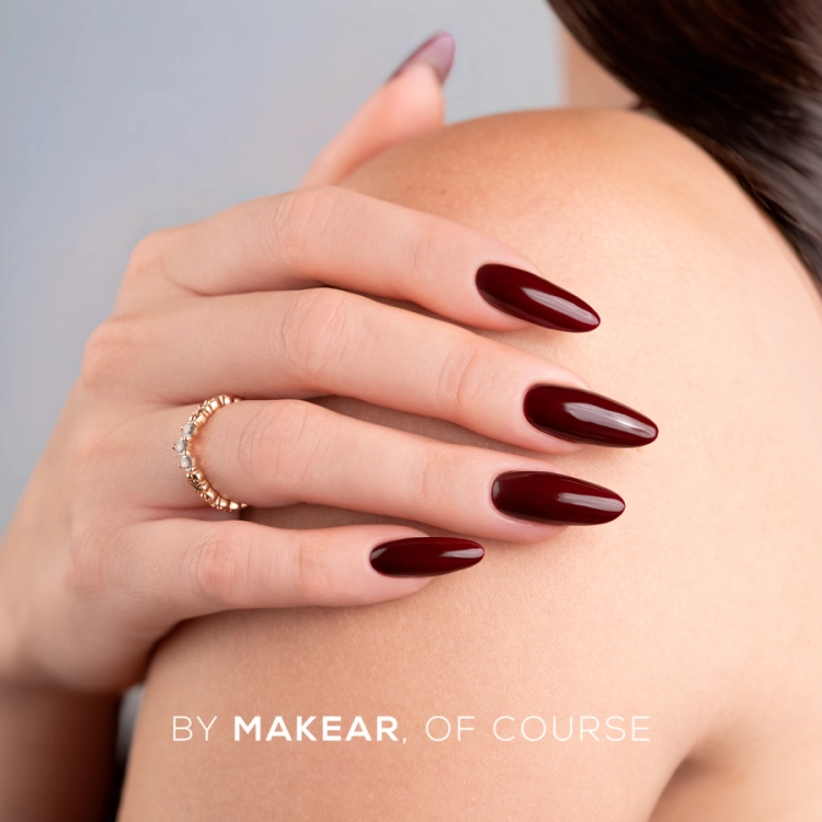 Makear 963 ciemne bordo / dark cherry — stylizacja paznokci
